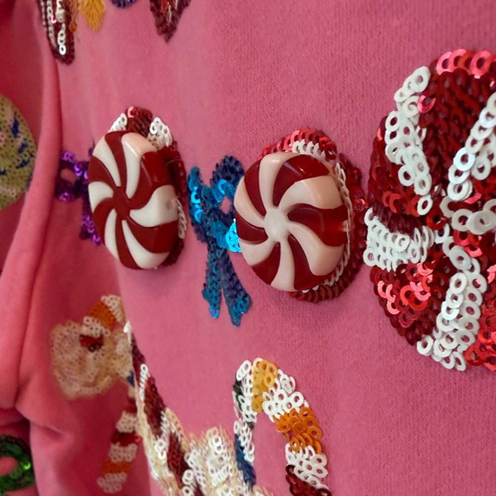 QUEEN OF SPARKLES Candy Pink Sweater - Picture 4 of 7